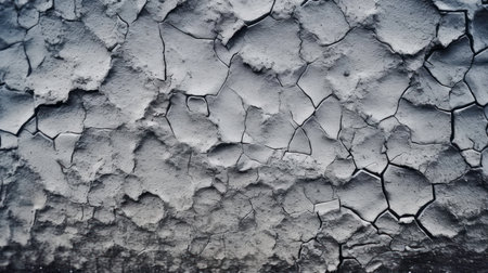 Rough and Cracked Stone Structure: A Vintage Background for Retro Style generated by AIの素材