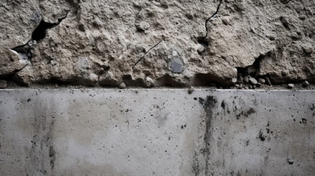Rough and Cracked Stone Structure: A Vintage Background for Retro Style generated by AIの素材