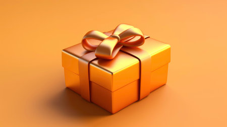 Surprise and Joy in 3D Gift Box Illustration generated by AIの素材