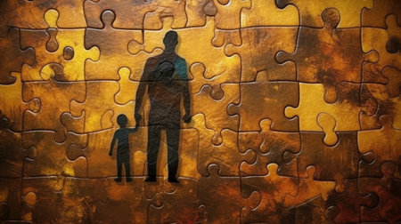 Colorful and Vibrant Abstract Illustration for Father's Day generated by AIの素材