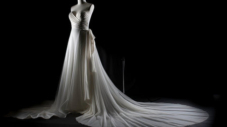 Wedding dress generated by AIの素材