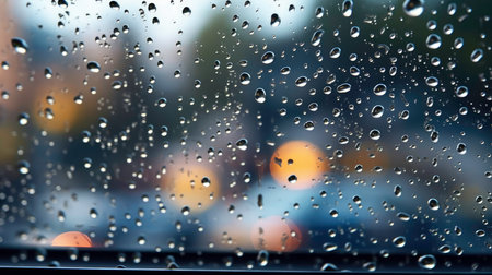 Condensation Patterns on Window Pane generated by AIの素材