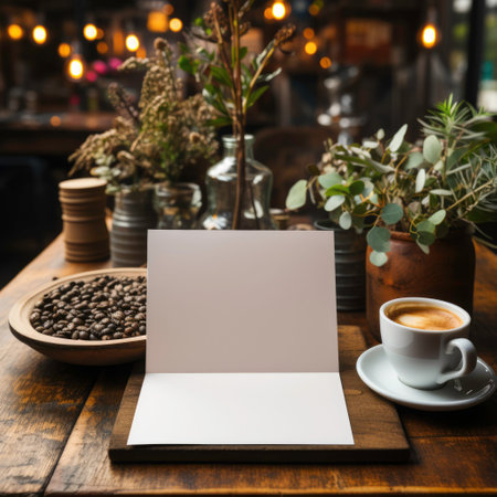 Layout design, a layout template showing off blank square paper. Generated by AIの素材