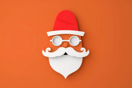 Santa Claus's One, Flat Style, Cartoon, Generated by AIの素材