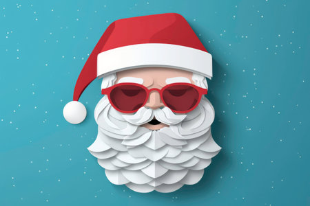 Santa Claus's One, Flat Style, Cartoon, Generated by AIの素材