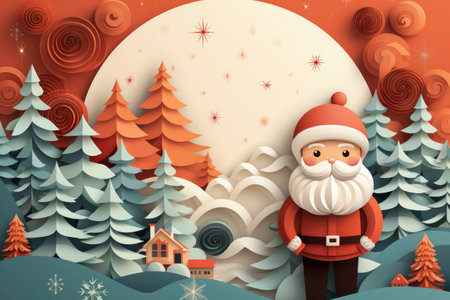 visualizations of Santa Claus. Generated by AIの素材
