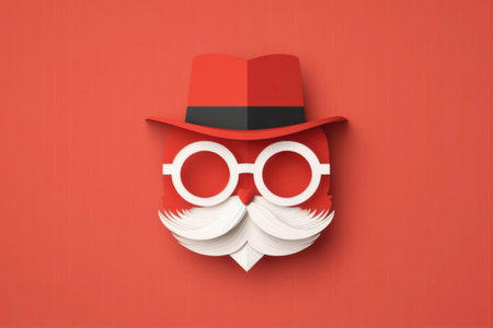 Santa Claus's One, Flat Style, Cartoon, Generated by AIの素材