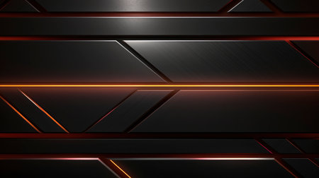 Carbon fiber and neon brown backgroundの素材