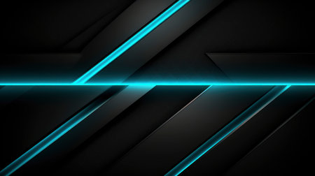 Carbon fiber and neon turquoise backgroundの素材