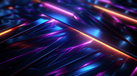 Carbon fiber and neon purple backgroundの素材