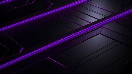 Carbon fiber and neon purple backgroundの素材