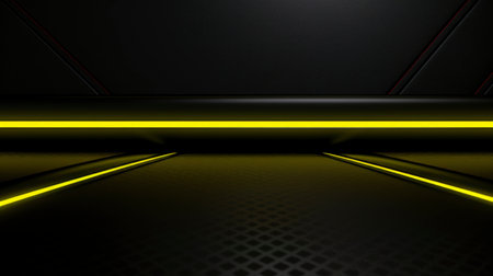Carbon fiber and neon yellow backgroundの素材