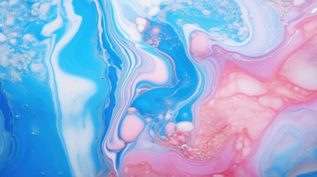 Swirls of marble or the ripples of agate. Liquid marble texture. Fluid art.の素材