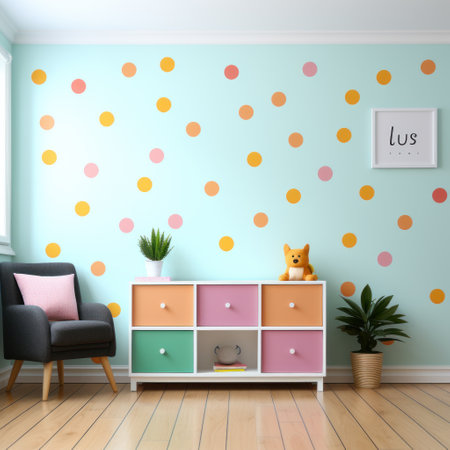 paw print pattern | wall art of dog paw tracks on wallpaperの素材