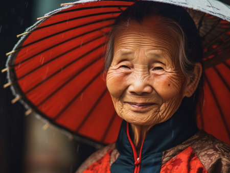 Smiling Chinese Womanの素材