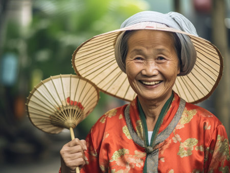 Smiling Chinese Womanの素材