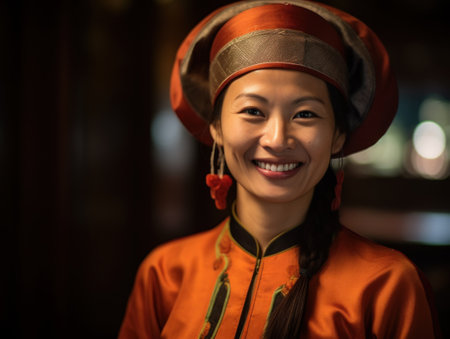 Smiling Chinese Womanの素材