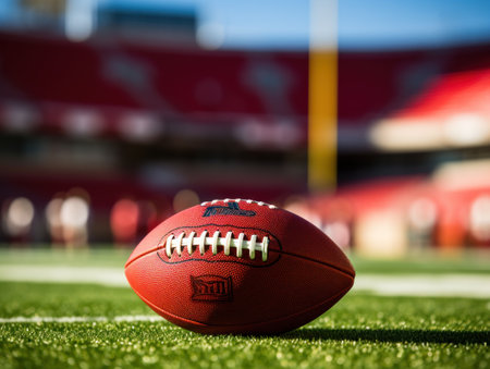 American Football Teed Up For Kickoffの素材