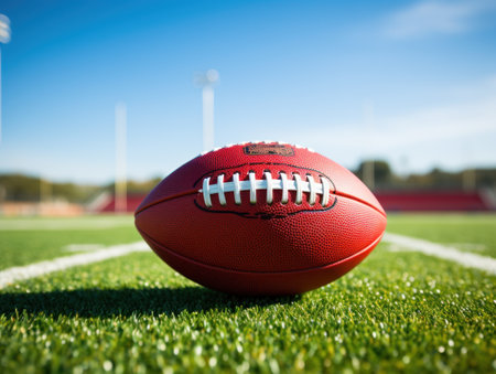 American Football Teed Up For Kickoffの素材
