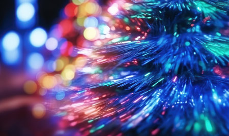 Abstraction Of Blured Christmas Treeの素材