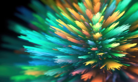 Abstraction Of Blured Christmas Treeの素材