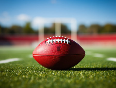 American Football Teed Up For Kickoffの素材