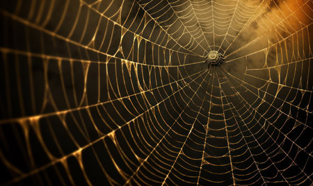 Pretty Scary Frightening Spider Web For Halloweenの素材