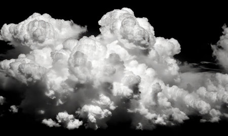White Clouds On Black Skyの素材