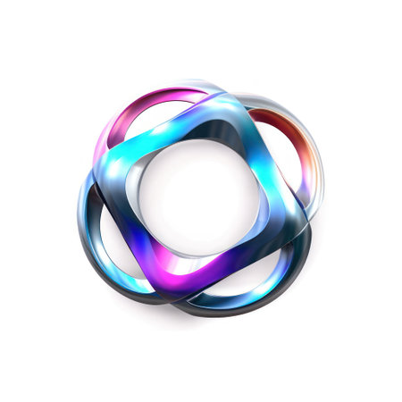 logo, free space for text in the center, on a white backgroundの素材