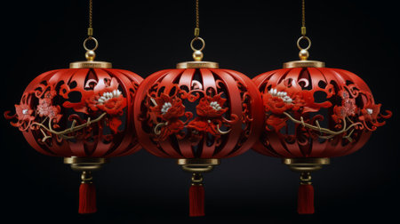 Chinese red lanternの素材