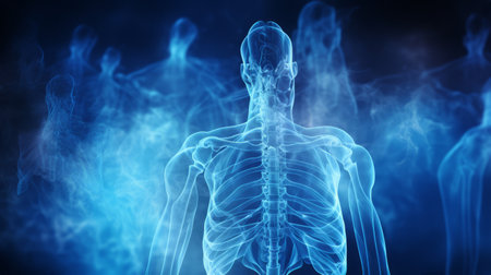 Medical X-ray abstract backgroundの素材