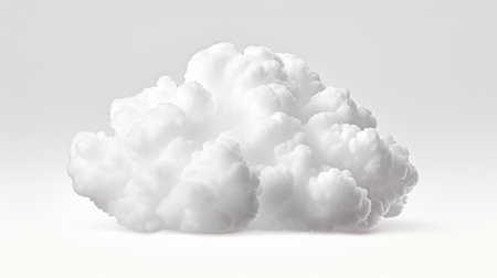 Cumulus cloud on pure backgroundの素材