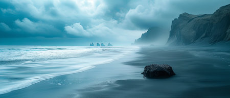 Minimalist abstract landscapes and seascapes, award winning studio photographyの素材