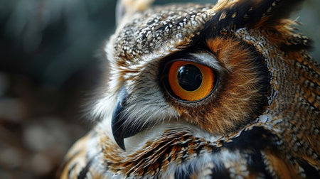 closeup of owlの素材