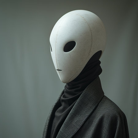 Person Wearing White Mask and Black Jacketの素材