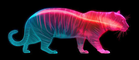 Glowing Dark Catの素材