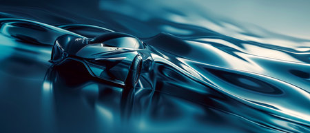 Futuristic Car Displayedの素材