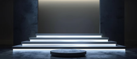 A white light is seen shining brightly through a doorway, illuminating a dark room. The contrast between light and shadow creates a striking visual effect.の素材