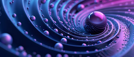 A detailed view of a purple and black object, showing intricate patterns and textures. The colors are vibrant and contrasting, making the object stand out.の素材