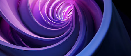 A dynamic swirl of purple and blue colors entwined in an abstract composition. The colors blend and twist, creating a visually striking pattern that mesmerizes the viewer.の素材