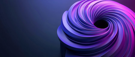 A vibrant abstract background featuring shades of purple and blue with a prominent spiral design at the center. The intricate patterns of the spiral create a dynamic and engaging visual experience.の素材