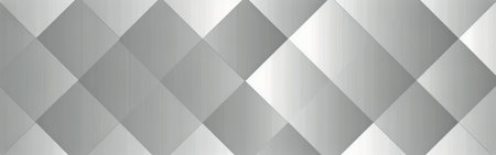 This image features a striking silver diamond pattern set against a clean white background. The geometric shapes create a visually appealing contrast and add a touch of elegance to any design.の素材