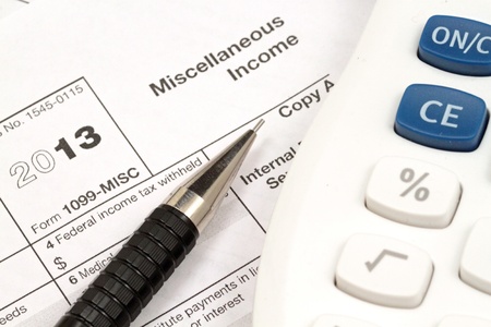 Tax Documents With Accessoriesの写真素材