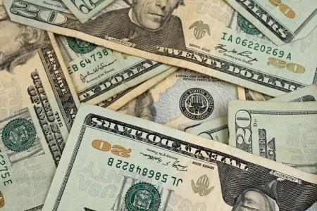 American Twenty Dollar Billsの写真素材