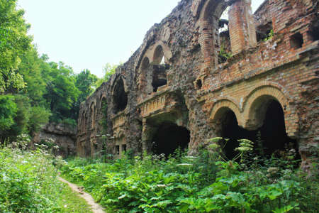 The ruins of the old fortの写真素材