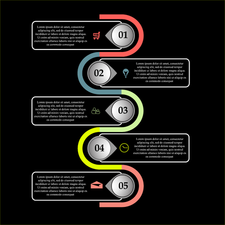 Stock vector abstract business infographics template.のイラスト素材