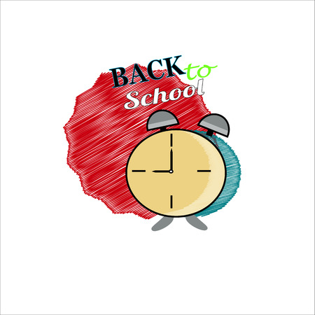 Alarm clock in vector.のイラスト素材