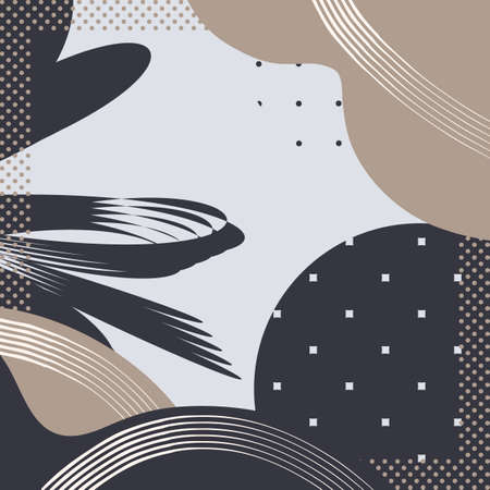 Abstract Graphic art background trendy for Abstract square print. Cute geometrical backgroundのイラスト素材