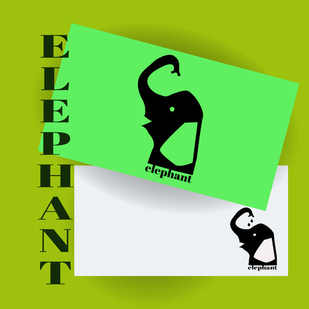Elephant logo. Identity logo design template. Vector illustration.のイラスト素材