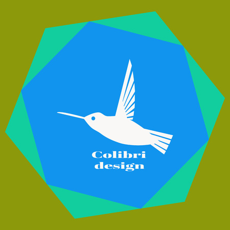Colibri logo. Colibri logo design template. Vector illustration for your company.のイラスト素材